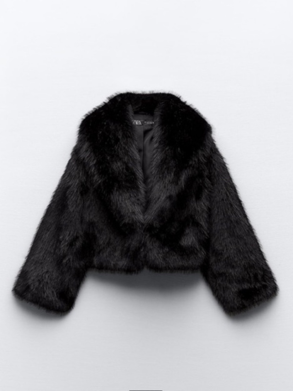 Zara Faux Fur Crop Coat